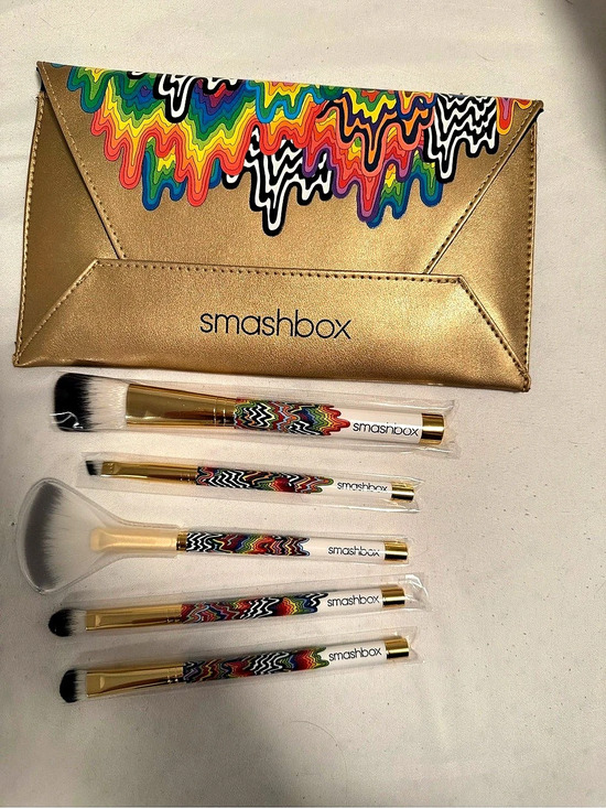 Smashbox Other - Smashbox Holidaze Artist Brush Set + Clutch – Jen Stark Limited Edition – NEW